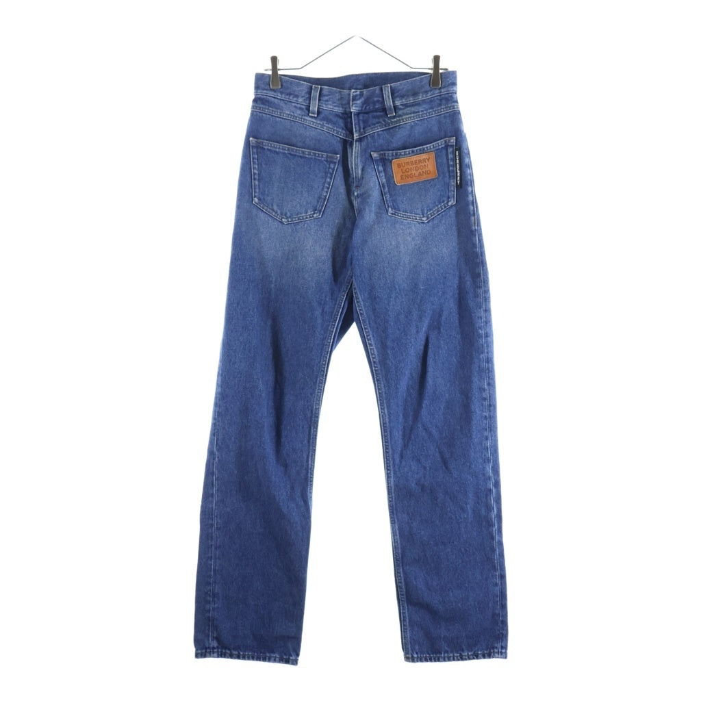 BURBERRY(バーバリー) Logo Patch Straight Denim Pants 8025376 ロゴパッチ ストレートデニムパンツ ジーンズ インディゴ