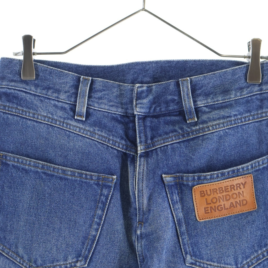 BURBERRY(バーバリー) Logo Patch Straight Denim Pants 8025376 ロゴパッチ ストレートデニムパンツ ジーンズ インディゴ