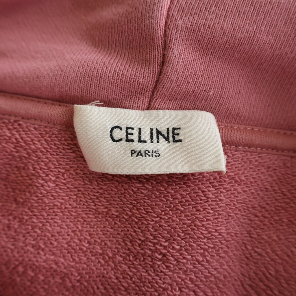 CELINE(セリーヌ) 22SS LOGO PRINT HOODIE 2Y369670Q フロントロゴプリント プルオーバーパーカー フーディ ピンク