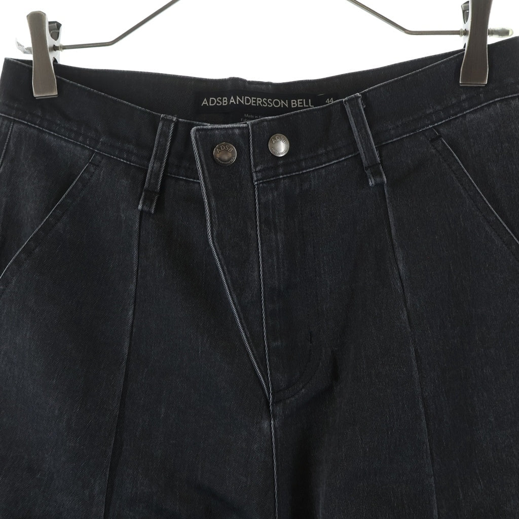 ADSB ANDERSSON BELL(アンダースンベル) 24AW ウォッシュド加工 ドローコード付き ナイロンフレアパンツ グレー