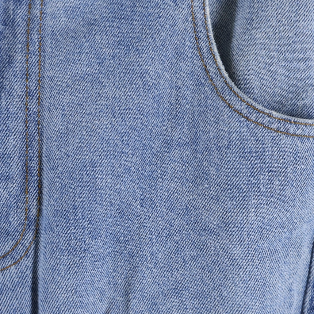 Feng Chen Wang(フェン チェン ワン) Pleated Denim Pants プリーテッド 2トーン フレアデニムパンツ ジーンズ インディゴ