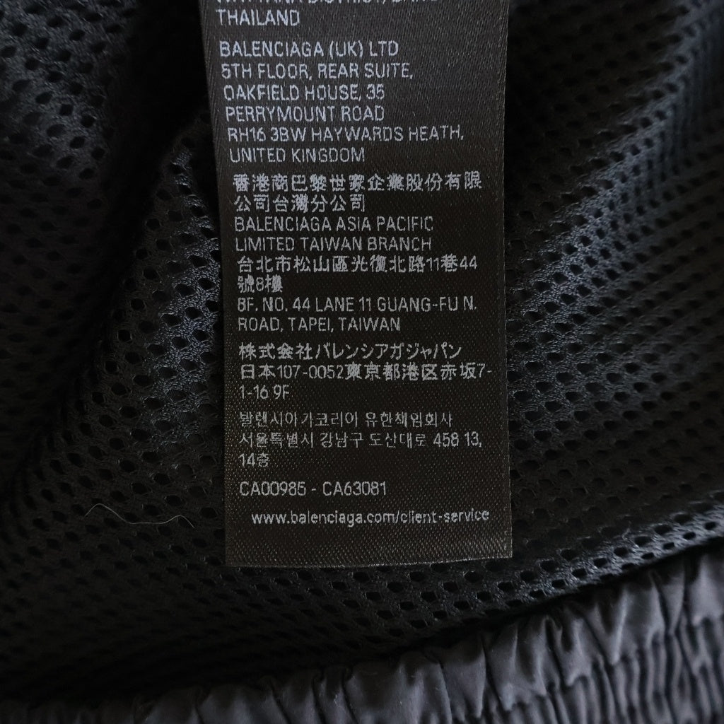 BALENCIAGA(バレンシアガ) 26SS 3Bスポーツアイコン 3Bフットボール トラックスーツジャケット ブラック 857734 TPQ38