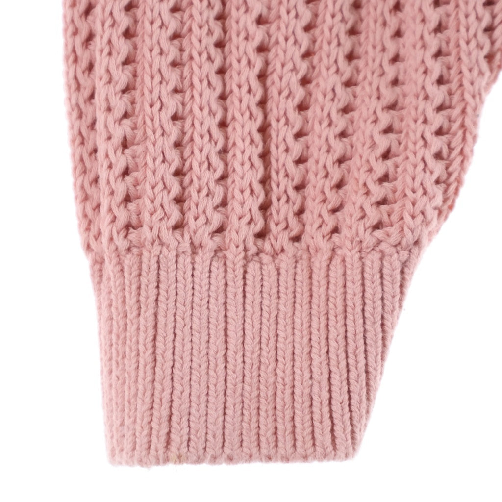 SUPREME(シュプリーム) 25SS Loose Gauge Small Box Sweater ボーダースモールボックスロゴ クルーネック長袖ニットセーター ピンク/ブラック
