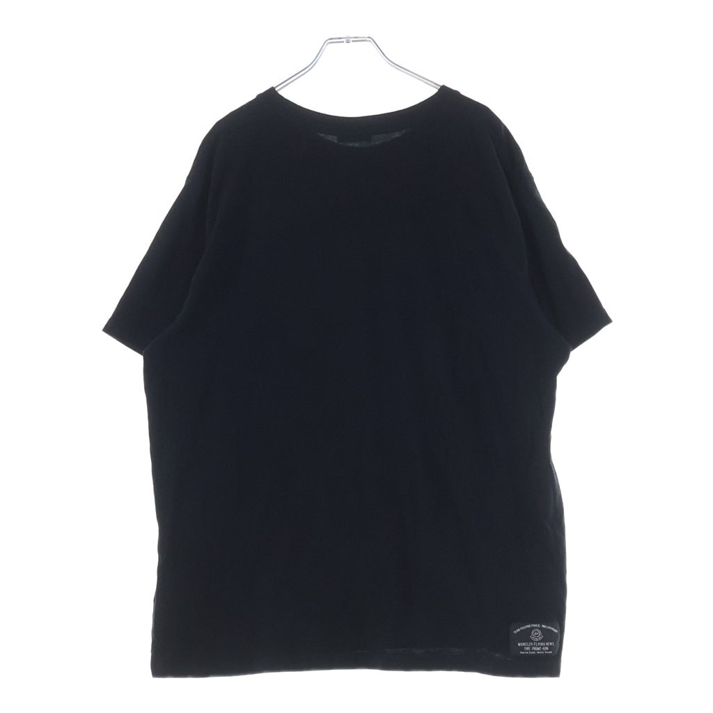 MONCLER(モンクレール) ×FRAGMENT MAGLIA フラグメント ロゴプリント 半袖Tシャツ カットソー ブラック E209U8005350 8392B