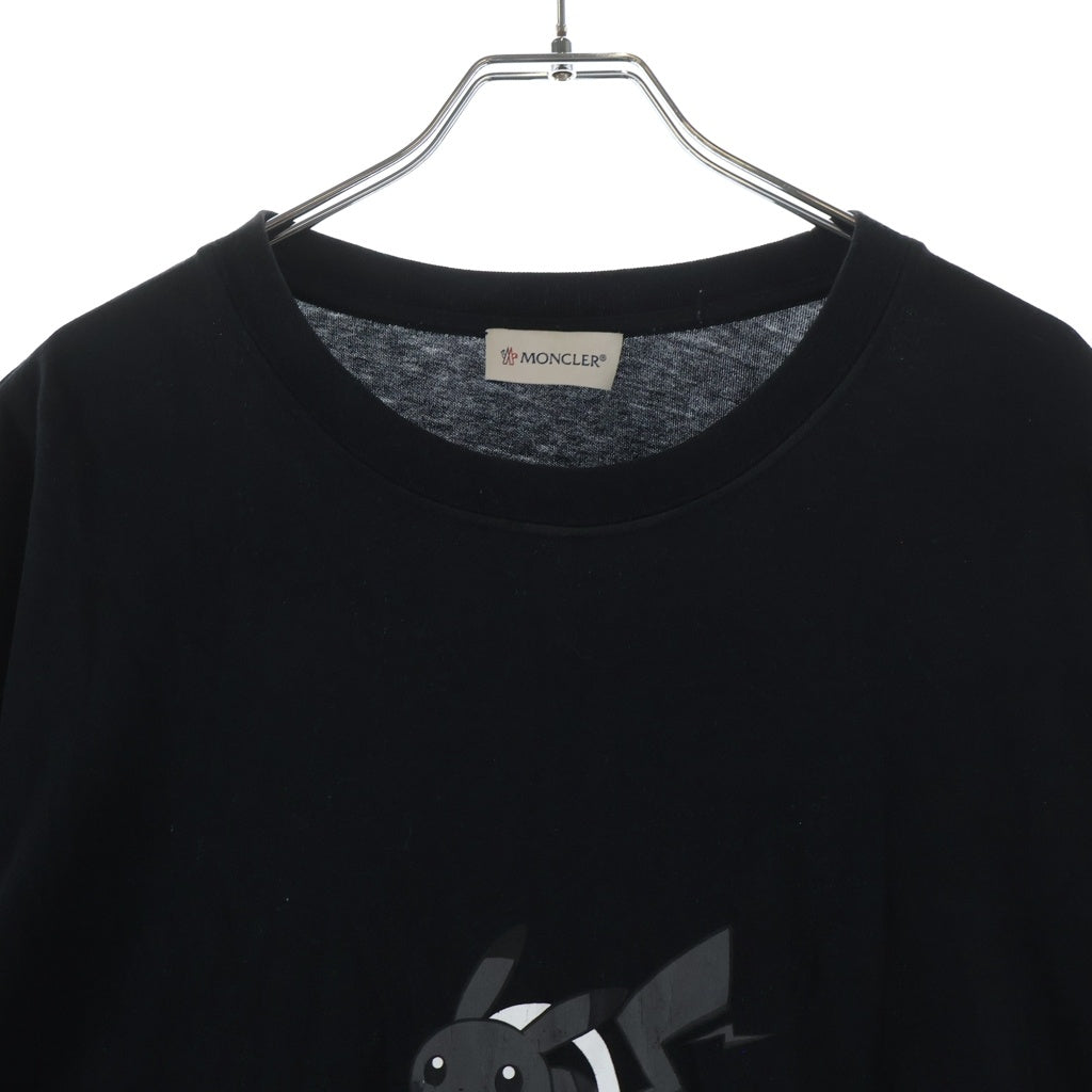 MONCLER(モンクレール) ×FRAGMENT THUNDERBOLT PROJECT フラグメント サンダーボルトプロジェクト クルーネック ロングスリーブ長袖Tシャツ ブラック F209U8D70110 8392B
