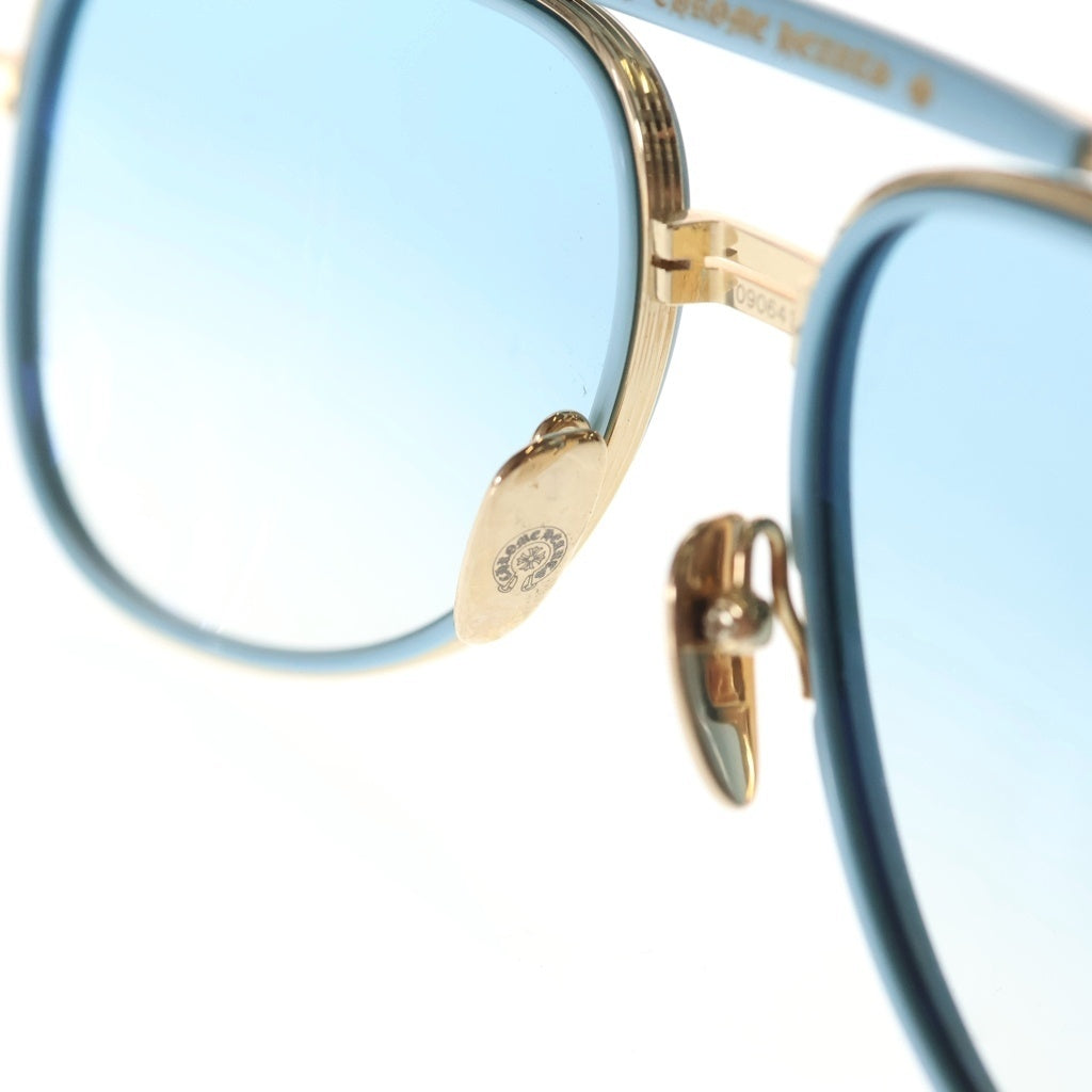 CHROME HEARTS(クロムハーツ) INSTAKILO アビエーター ティアドロップ サングラス アイウェア 眼鏡 59□15-149 ゴールド/ブルー