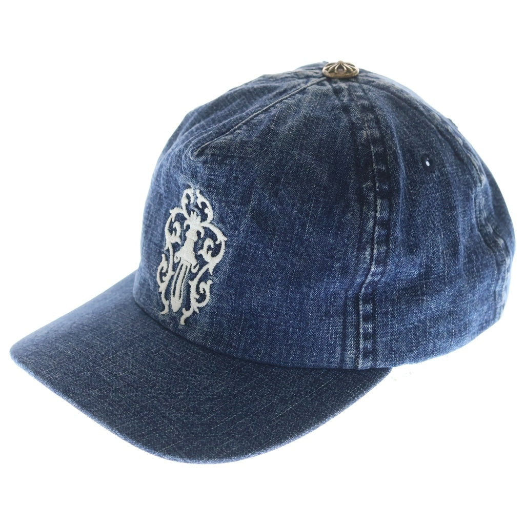 CHROME HEARTS(クロムハーツ) 24SS Vine Dagger Embroidery Denim Trucker Cap クロムハーツ ヴァインダガー 刺繍 デニム トラッカーキャップ 帽子 スクロール インディゴ