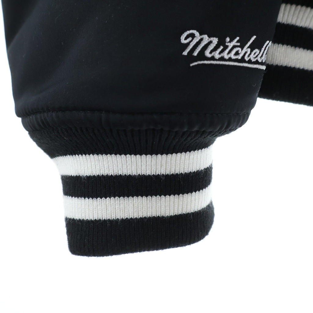 SUPREME(シュプリーム) 24AW ×Mitchell & Ness Satin Varsity Jacket ミッチェルアンドネス サテン バーシティージャケット スタジャン ブラック