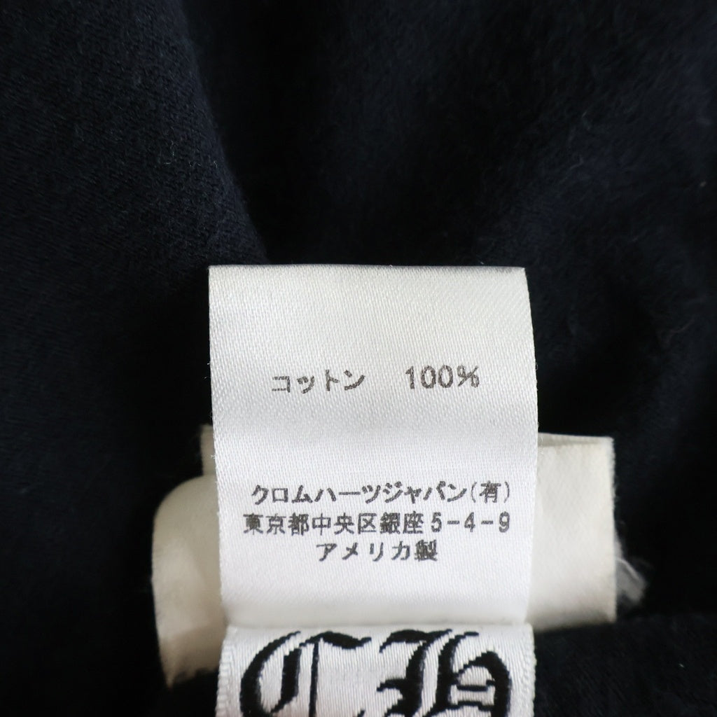 CHROME HEARTS(クロムハーツ) VINE DAGGER LOGO S/S TEE ヴァインダガーロゴプリント クルーネック半袖Tシャツカットソー ブラック