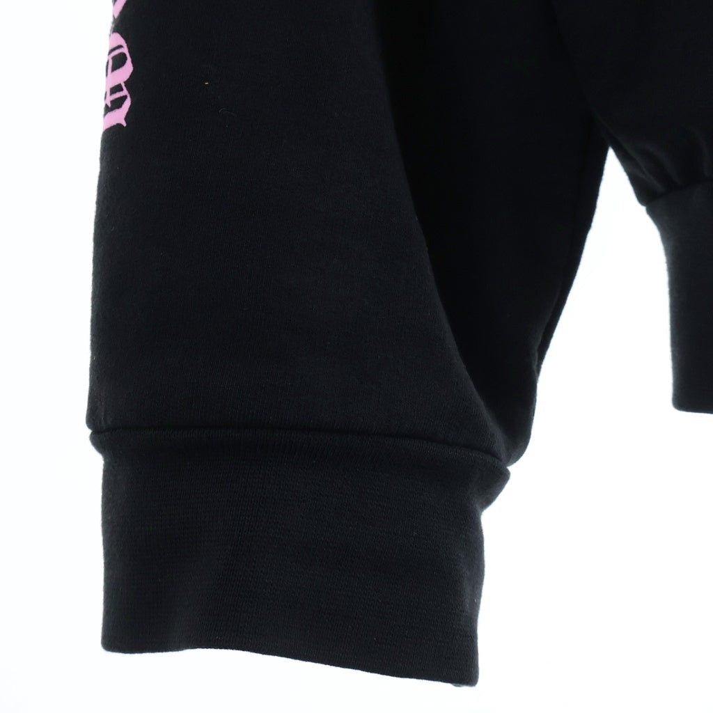 CHROME HEARTS(クロムハーツ) HORSESHOE HOODIE 両面ホースシュープリント プルオーバーパーカー フーディ ブラック/ピンク