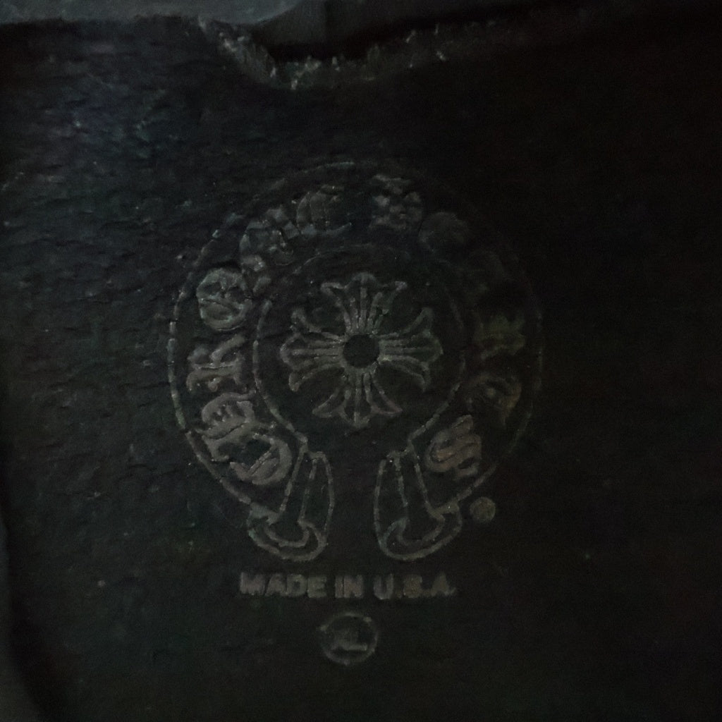 CHROME HEARTS(クロムハーツ) HORSESHOE HOODIE 両面ホースシュープリント プルオーバーパーカー フーディ ブラック/ピンク