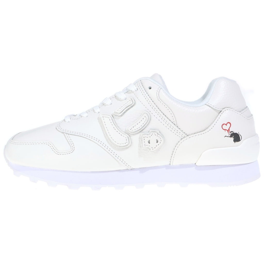 Sangacio(サンガッチョ) × BRANDALISED にゅーず PURE WHITE ローカットスニーカー ホワイト