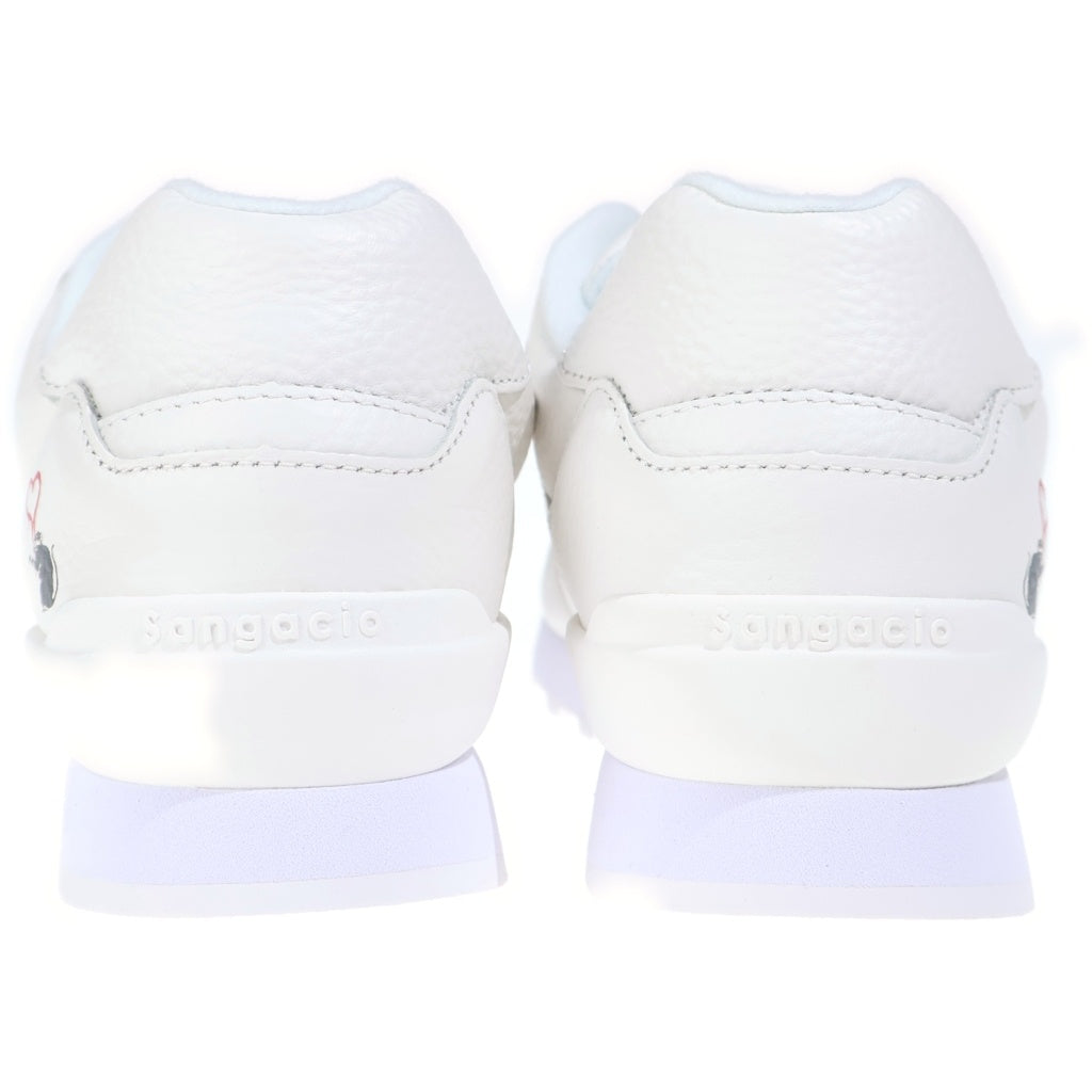 Sangacio(サンガッチョ) × BRANDALISED にゅーず PURE WHITE ローカットスニーカー ホワイト