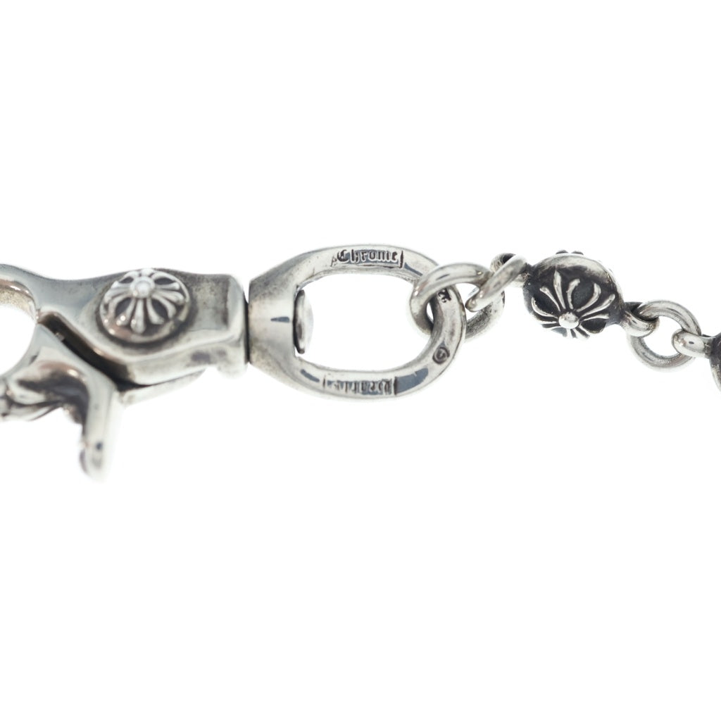 CHROME HEARTS(クロムハーツ) 2BALL LONG-S/1クリップロング#2クロスボール ウォレットチェーン シルバー BCA386