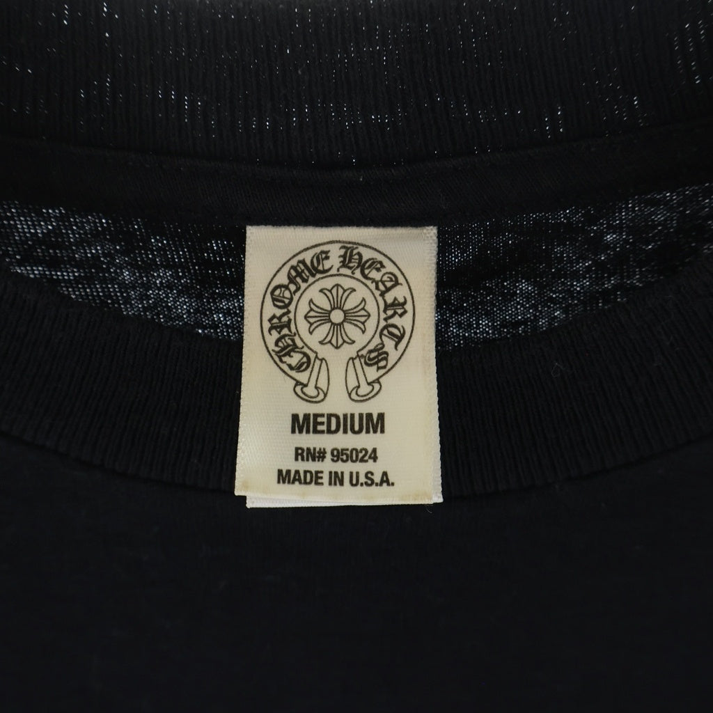 CHROME HEARTS(クロムハーツ) OLD オールド ホノルル限定バックフレームドCHプラス クルーネック半袖Tシャツカットソー ブラック