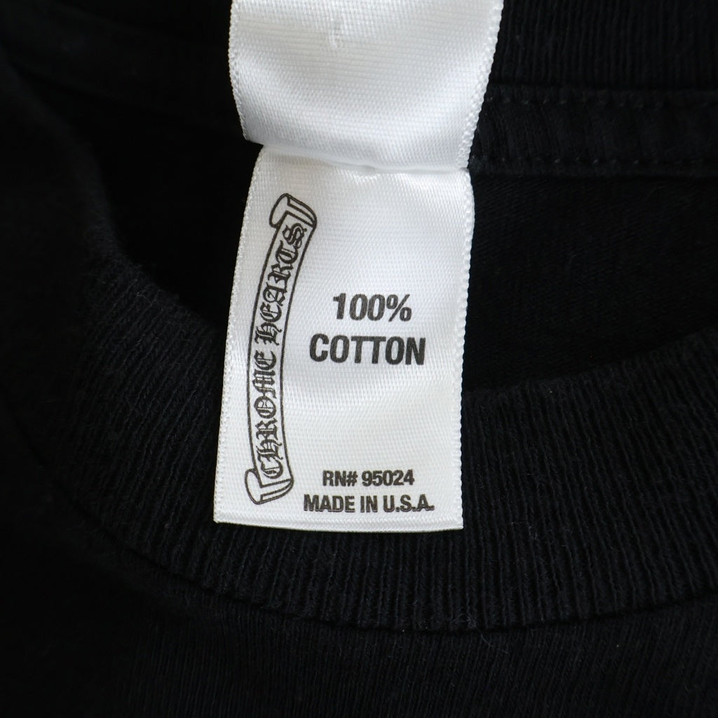 CHROME HEARTS(クロムハーツ) OLD CHプラス バックホースシュープリント クルーネック半袖Tシャツカットソー ブラック/グリーン