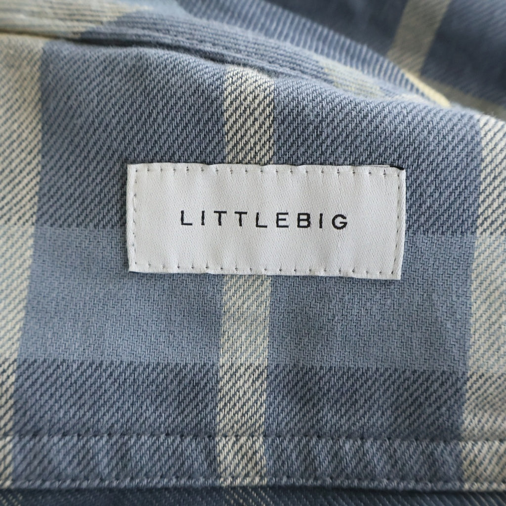 LITTLEBIG(リトルビッグ) 23SS HOODIE SH フーデッドシャツフーディーパーカー ブルー LB231-SH03