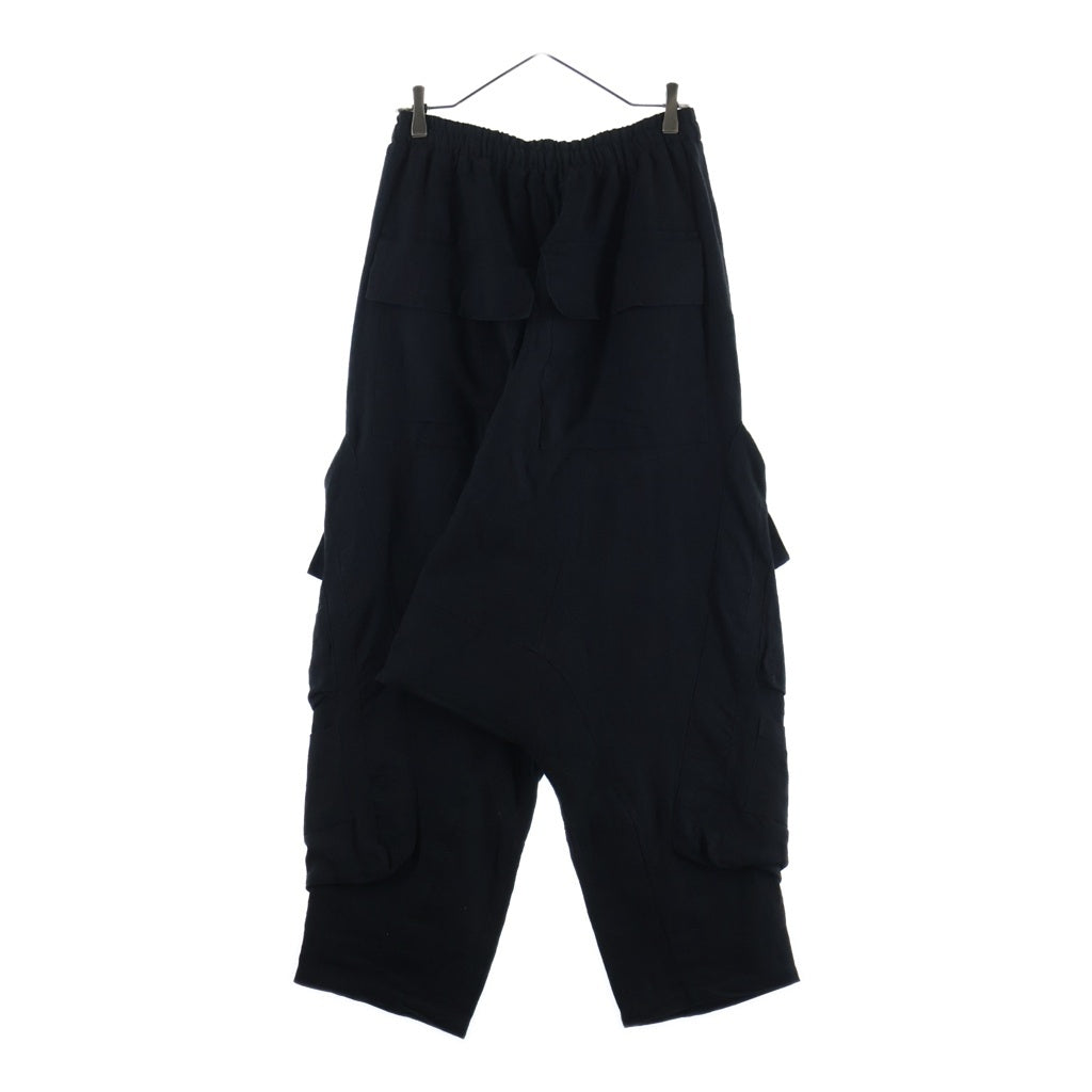 A.F ARTEFACT(エーエフアーティファクト) Linen sarouel cargo pants リネン サルエル カーゴパンツ ブ ラック ag-9028
