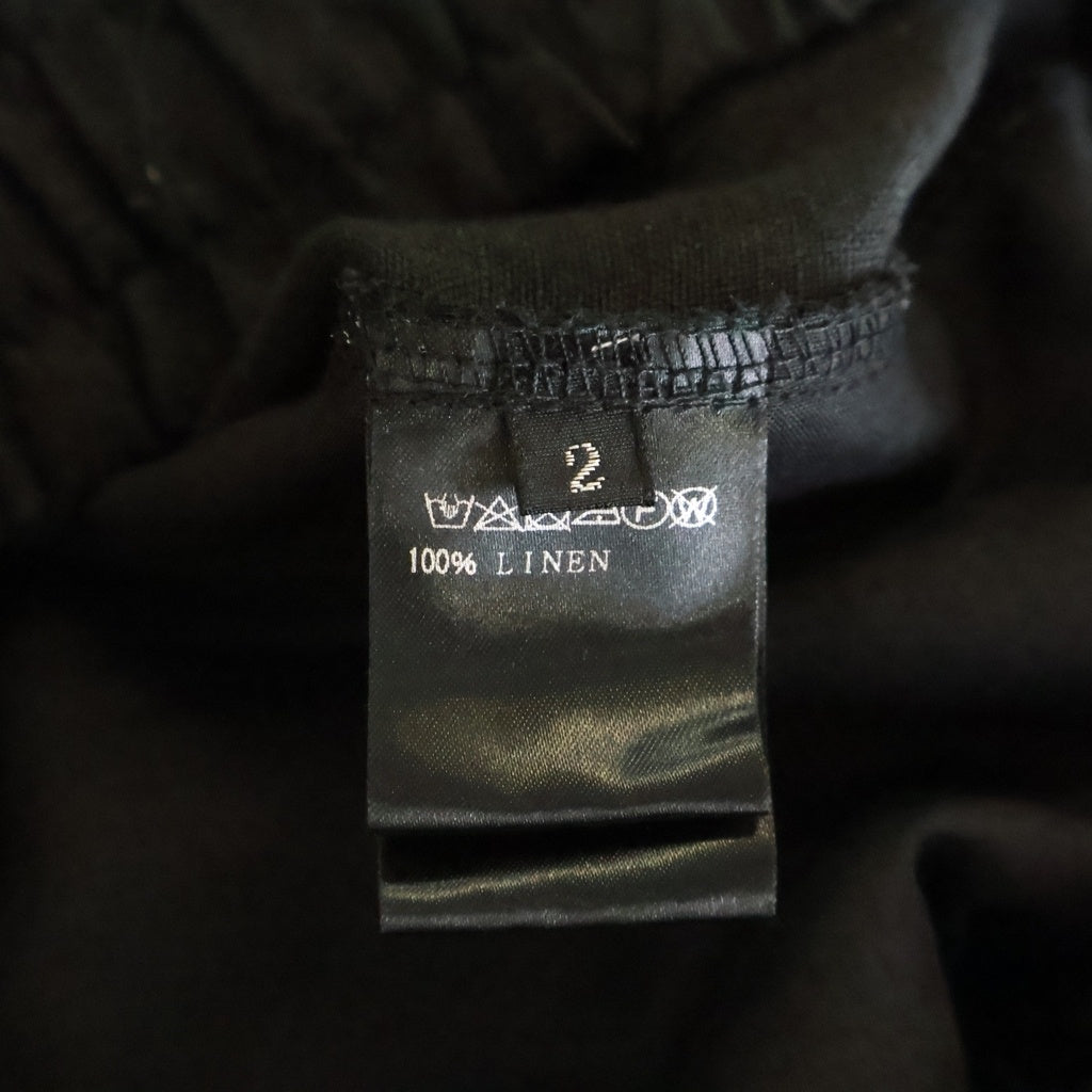 A.F ARTEFACT(エーエフアーティファクト) Linen sarouel cargo pants リネン サルエル カーゴパンツ ブ ラック ag-9028