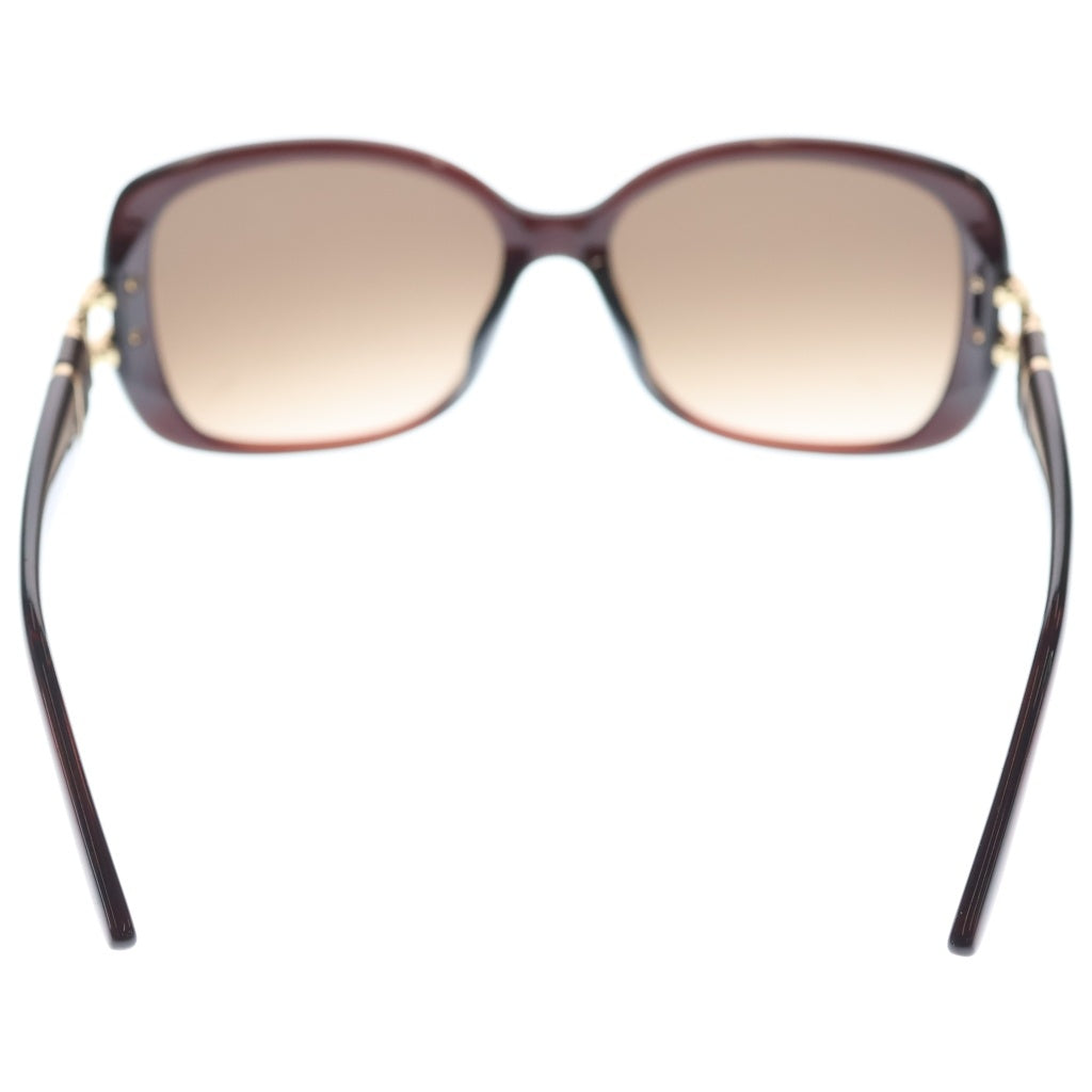 LOEWE(ロエベ) チェーンモチーフ オーバルサングラス 眼鏡 アイウェア 57□16 ブラウン SLW782