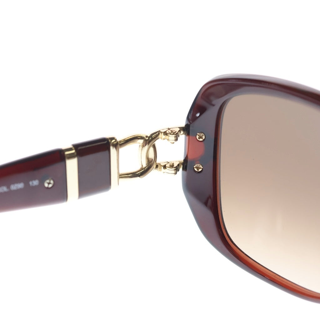 LOEWE(ロエベ) チェーンモチーフ オーバルサングラス 眼鏡 アイウェア 57□16 ブラウン SLW782