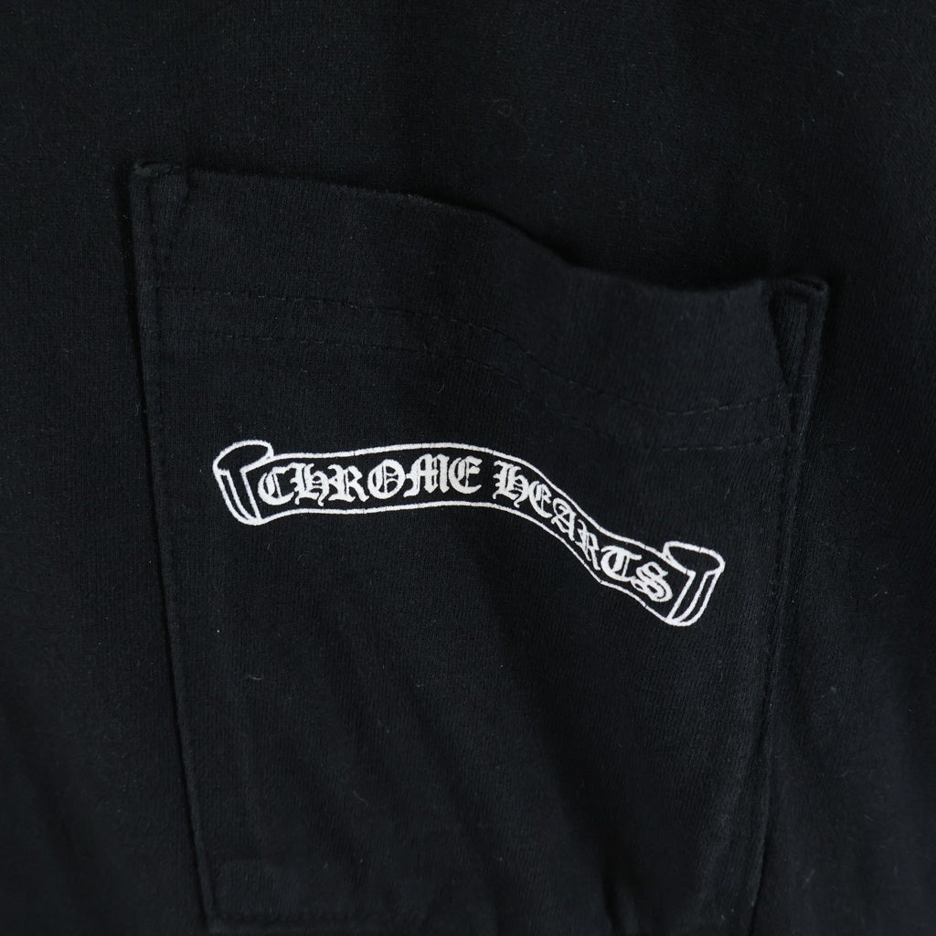 CHROME HEARTS(クロムハーツ) ARCH LOGO USA S/S TEE アーチロゴプリント クルーネック半袖Tシャツ カットソー ブラック