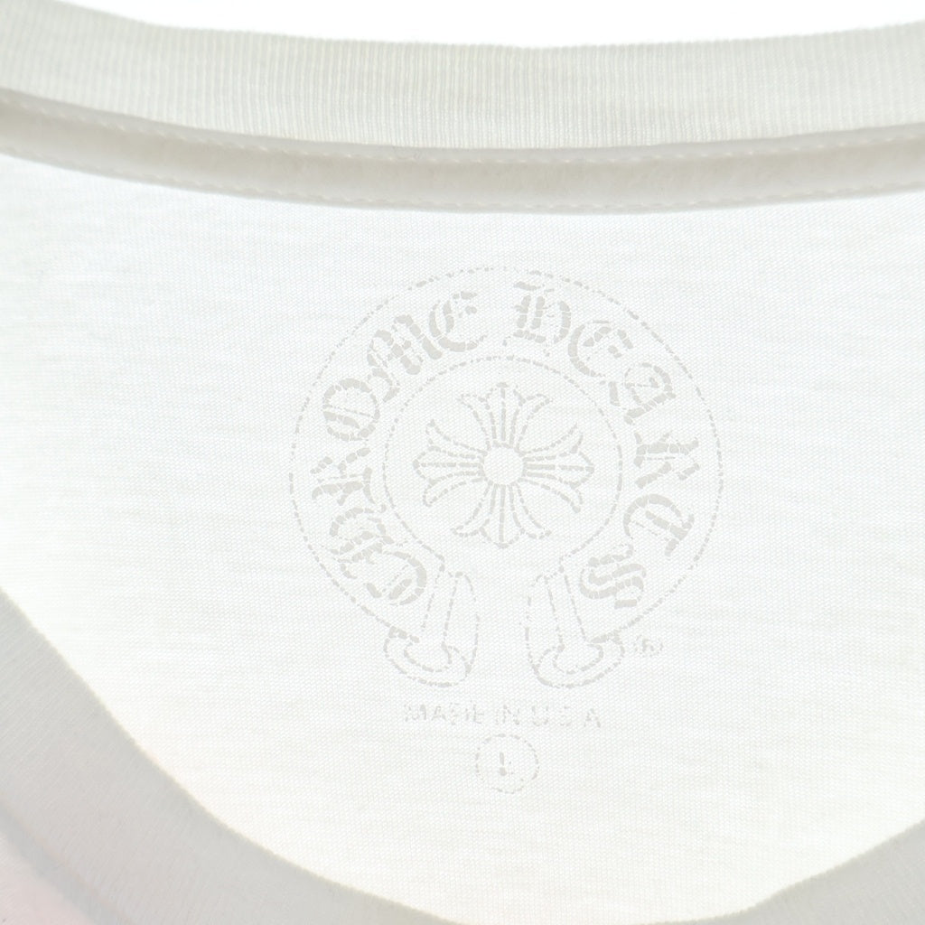 CHROME HEARTS(クロムハーツ) Honolulu Limited Back Scroll Logo L/S Tee ホノルル限定 バックスクロールロゴ ハイビスカスプリント クルーネックロングスリーブTシャツカットソー ロンT