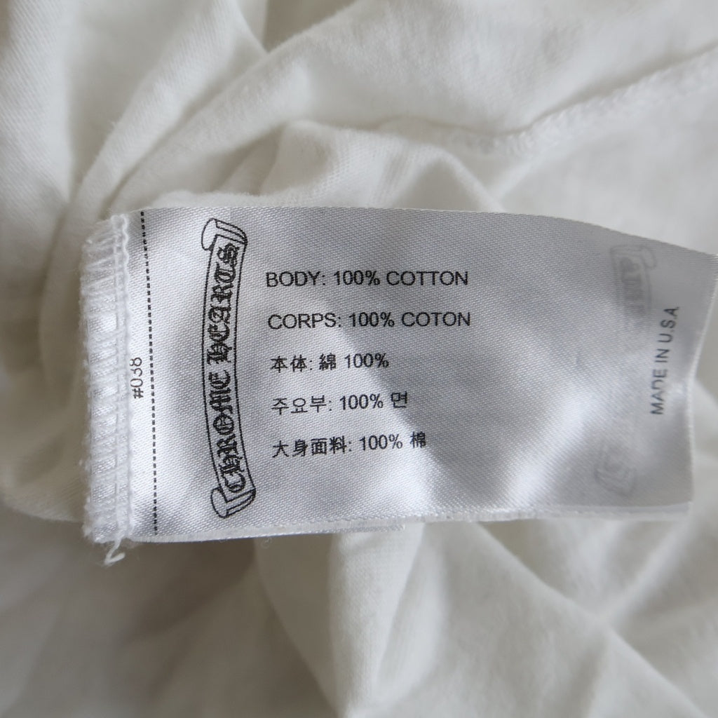 CHROME HEARTS(クロムハーツ) Honolulu Limited Back Scroll Logo L/S Tee ホノルル限定 バックスクロールロゴ ハイビスカスプリント クルーネックロングスリーブTシャツカットソー ロンT