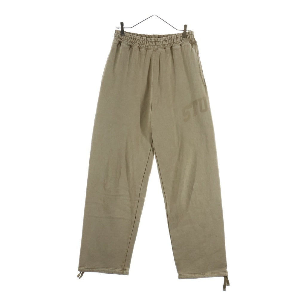STUSSY(ステューシー) Fleece Pant Faded Graphic 116667 フェイデッド グラフィック ロゴ フリース スウェットパンツ ベージュ