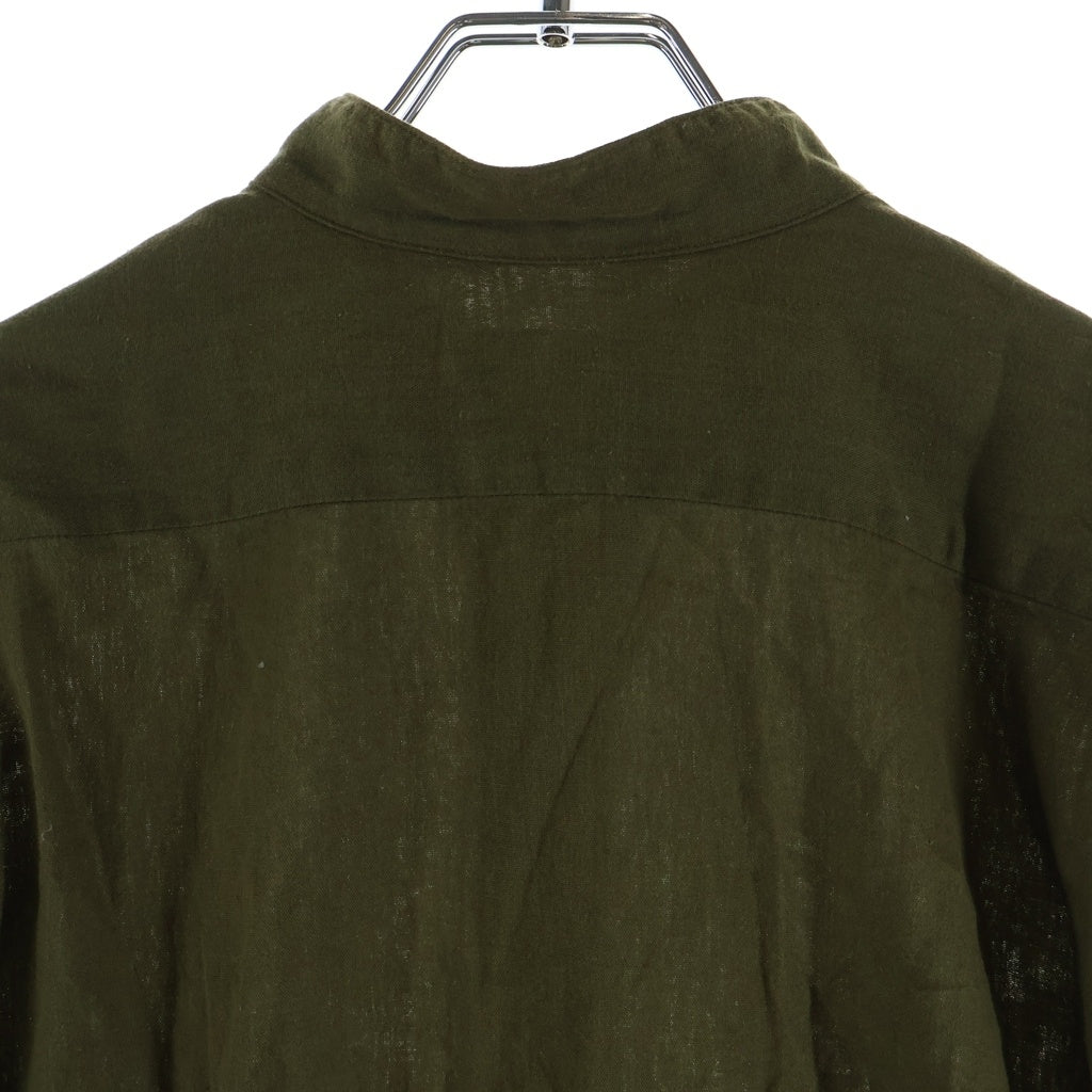 COMOLI(コモリ) 21SS べタシャンプル オーバーサイズ 長袖コットンシャツ カーキ T01-02010