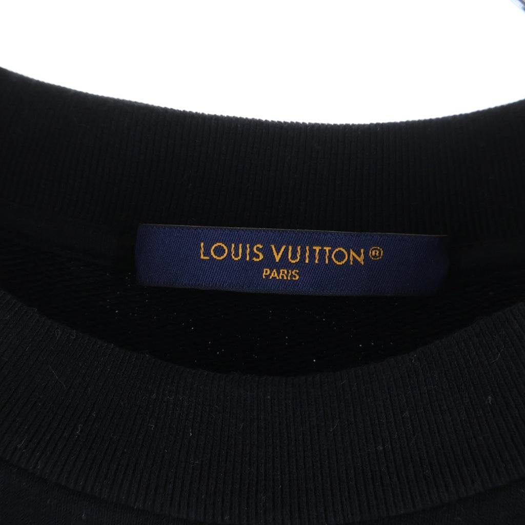 LOUIS VUITTON(ルイヴィトン) 26SS Flock Print Gradient Long Sleeve Crewneck Sweatshirt RM262MQ ZA8 HVY47W フロック プリント グラディエント モノグラム 長袖スウェットトレーナー