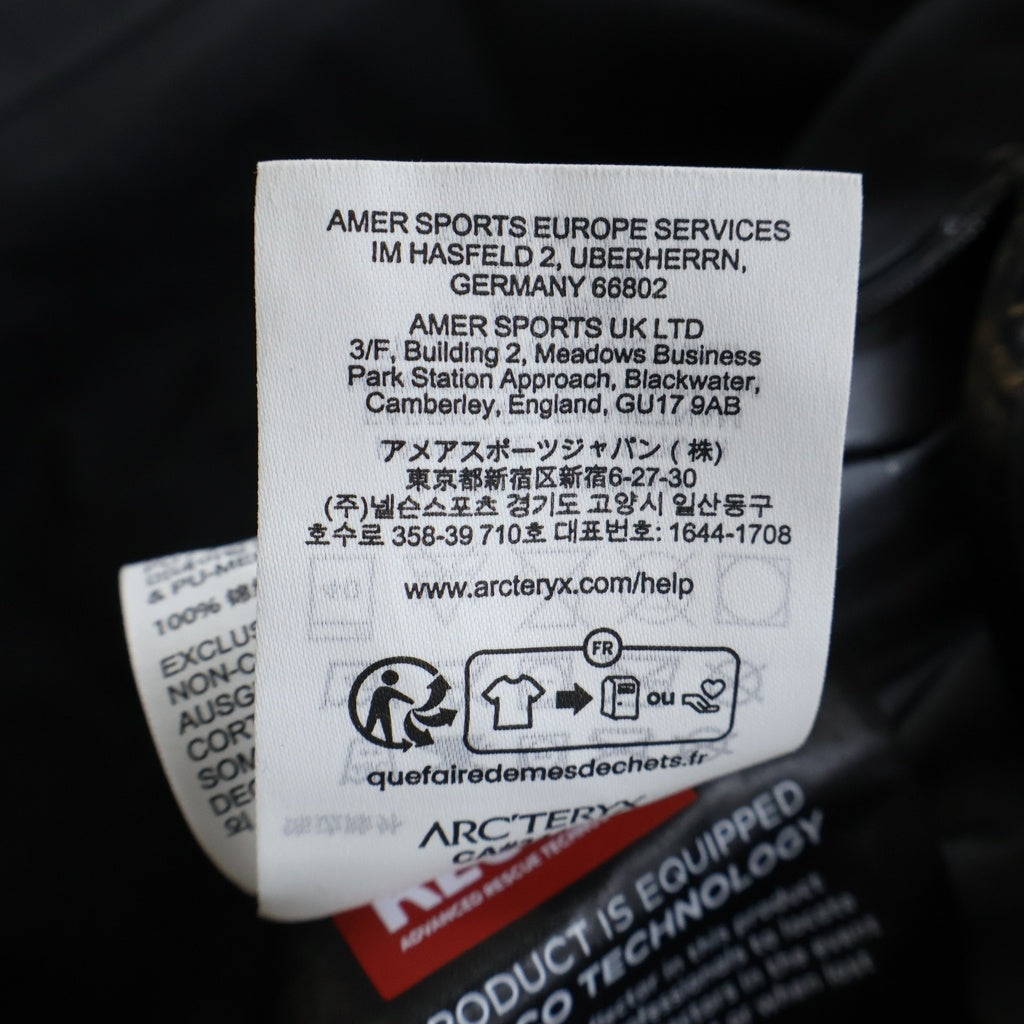 ARC'TERYX(アークテリクス) 25AW BEAT JACKET M GORE-TEX ベータ ジャケット ゴアテックス ナイロンジャケット ブラック X000010513