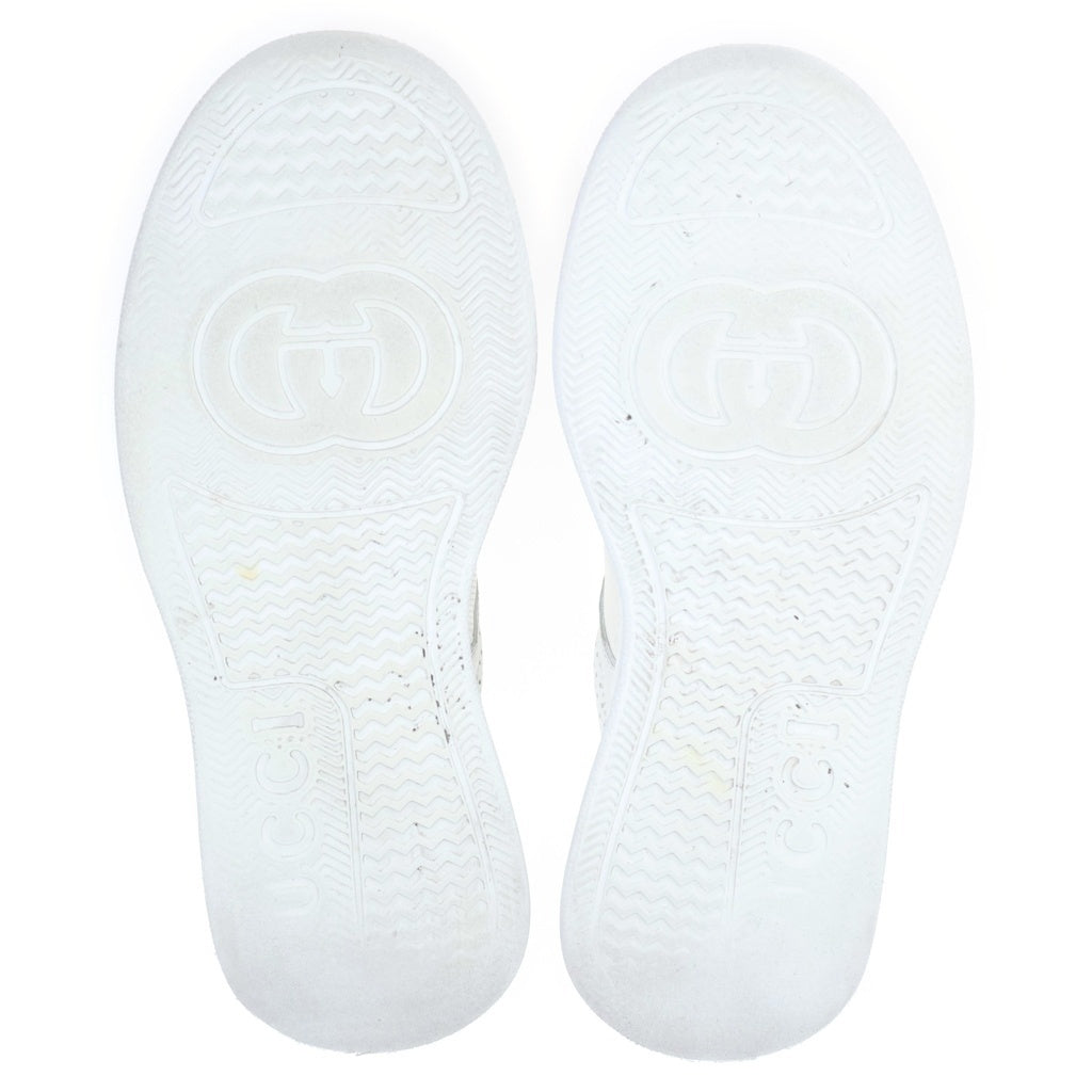 GUCCI(グッチ) GGエンボス 厚底 レザー ローカットスニーカー ホワイト 669582
