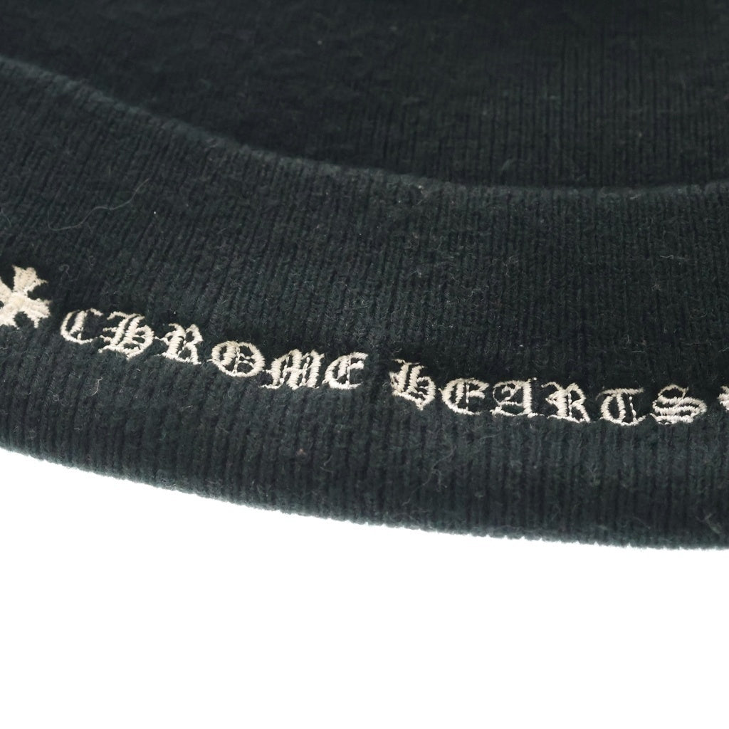 CHROME HEARTS(クロムハーツ) ×MATTY BOY PPO WOOL WATCH CAP マッティボーイ チョンパー刺繍ニットキャップ ビーニー ニット帽 ブラック