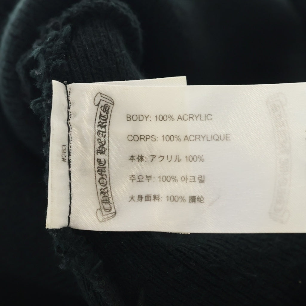 CHROME HEARTS(クロムハーツ) ×MATTY BOY PPO WOOL WATCH CAP マッティボーイ チョンパー刺繍ニットキャップ ビーニー ニット帽 ブラック