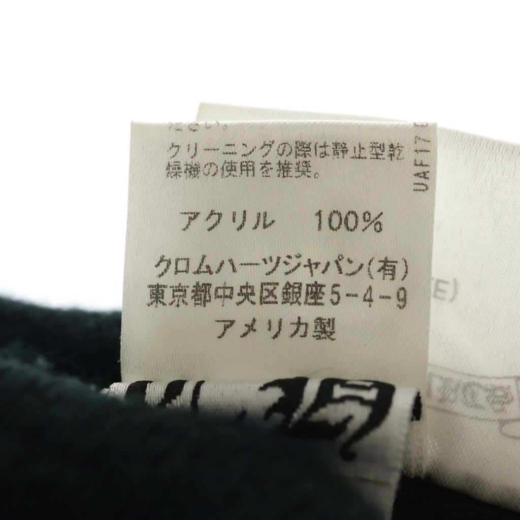 CHROME HEARTS(クロムハーツ) ×MATTY BOY PPO WOOL WATCH CAP マッティボーイ チョンパー刺繍ニットキャップ ビーニー ニット帽 ブラック
