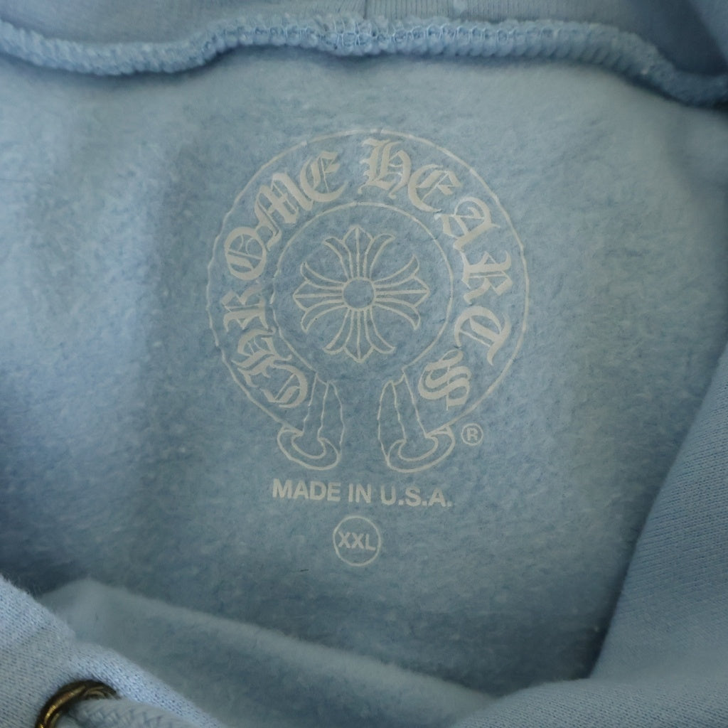 CHROME HEARTS(クロムハーツ) 25年製 MIAMI ART BASEL EXCLUSIVE VINE DAGGER HOODIE LIGHT BLUE マイアミ限定 ヴァインダガープリント プルオーバー長袖パーカー フーディ ブルー
