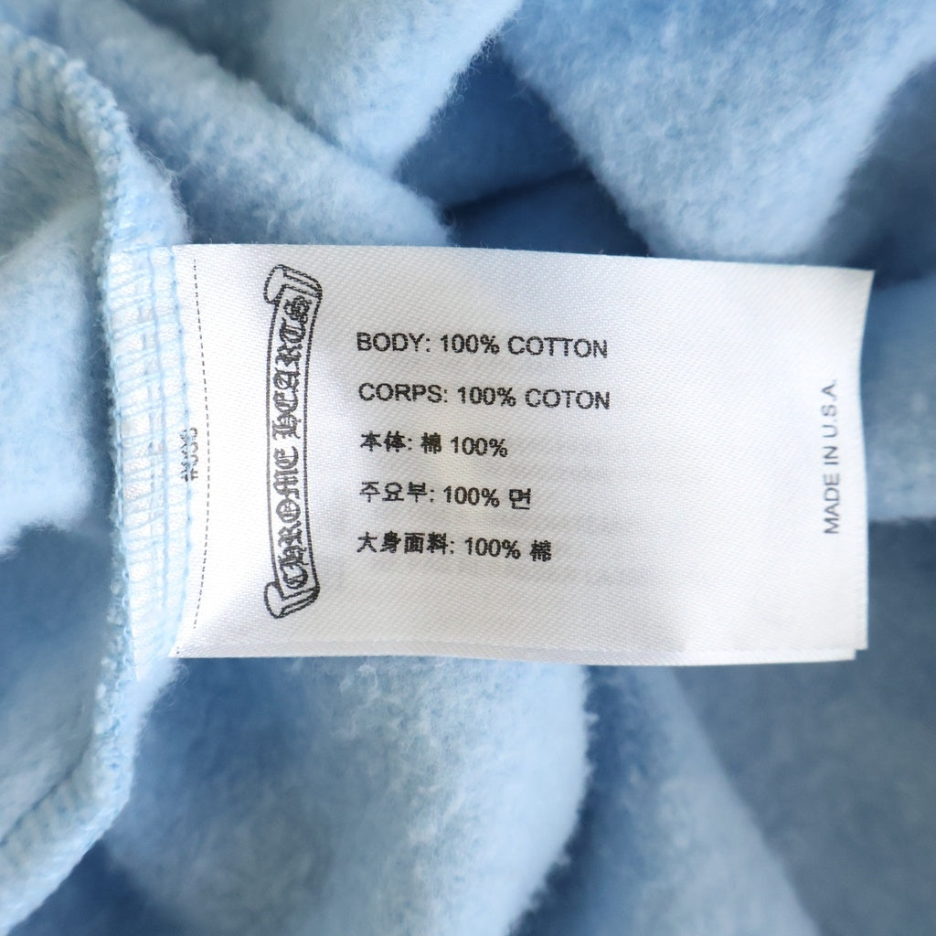 CHROME HEARTS(クロムハーツ) 25年製 MIAMI ART BASEL EXCLUSIVE VINE DAGGER HOODIE LIGHT BLUE マイアミ限定 ヴァインダガープリント プルオーバー長袖パーカー フーディ ブルー