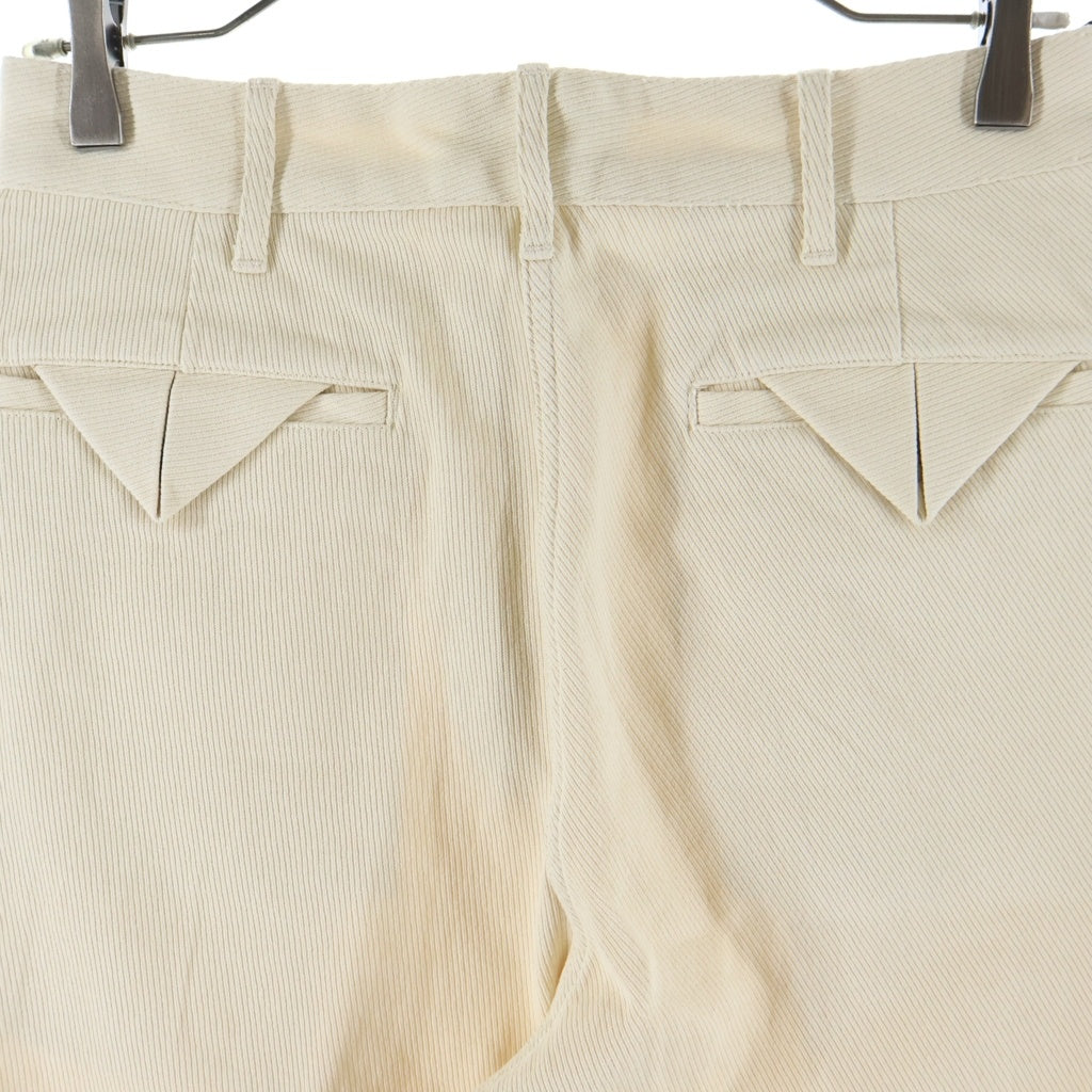 SCHOTT(ショット) 26SS KERSEY TROUSERS カーズィー コーデュロイ コットンワイドパンツ アイボリー 782-6110001