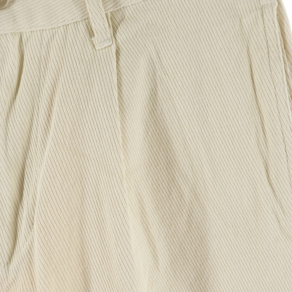 SCHOTT(ショット) 26SS KERSEY TROUSERS カーズィー コーデュロイ コットンワイドパンツ アイボリー 782-6110001