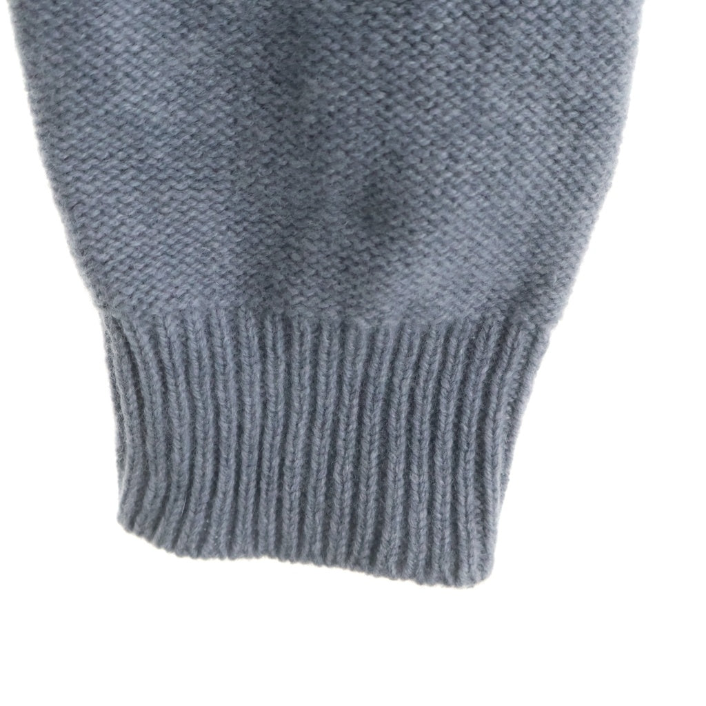 MAISON KITSUNE(メゾンキツネ) 21AW BIG FOX HEAD JACQUARD PULLOVER HU00510KT1016 ビッグフォックス ヘッド ジャガード クルーネック長袖プルオーバーウールニットセーター グレー