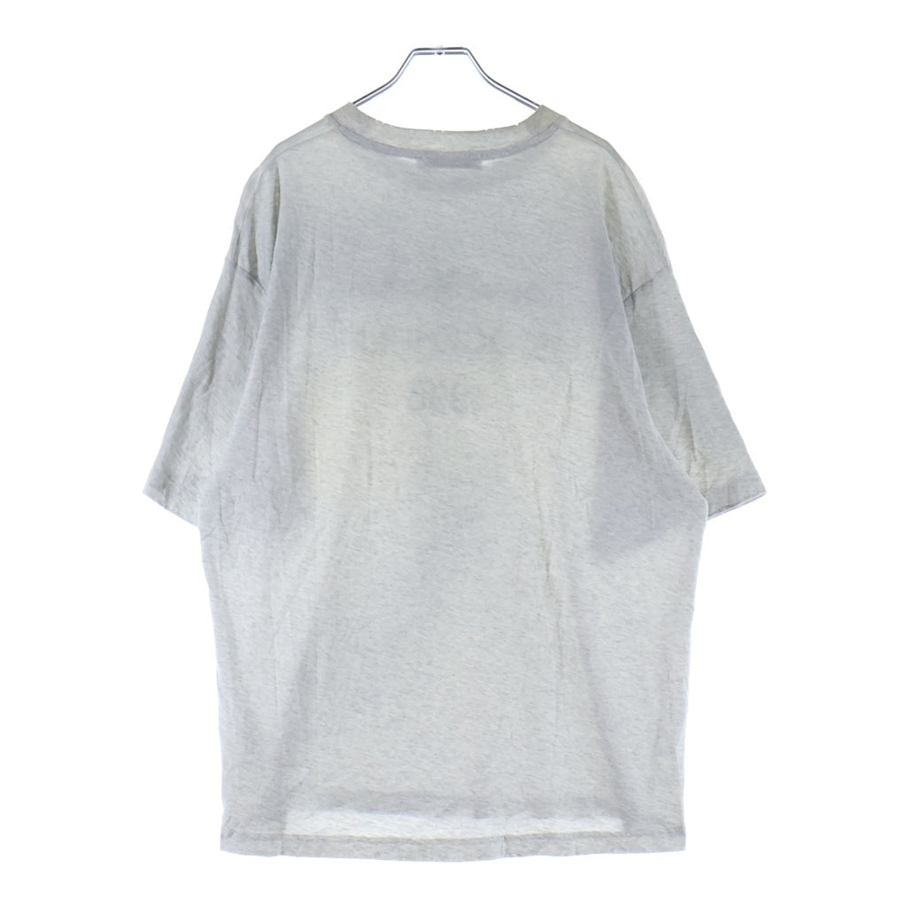 Acne Studios(アクネ ストゥディオズ) ロゴプリントコットンブレンドクルーネック半袖Tシャツカットソー グレー FN-UX-TSHI000017