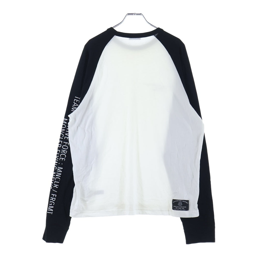 MONCLER(モンクレール) 19AW ×フラグメントデザイン マグリア プリント ラグランスリーブ クルーネック 長袖Tシャツ カットソー E209U8002950 8392B