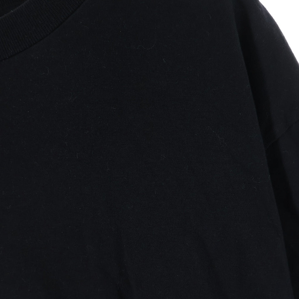 MONCLER(モンクレール) メッセージプリントクルーネック半袖Tシャツカットソー ブラック F20918C76410