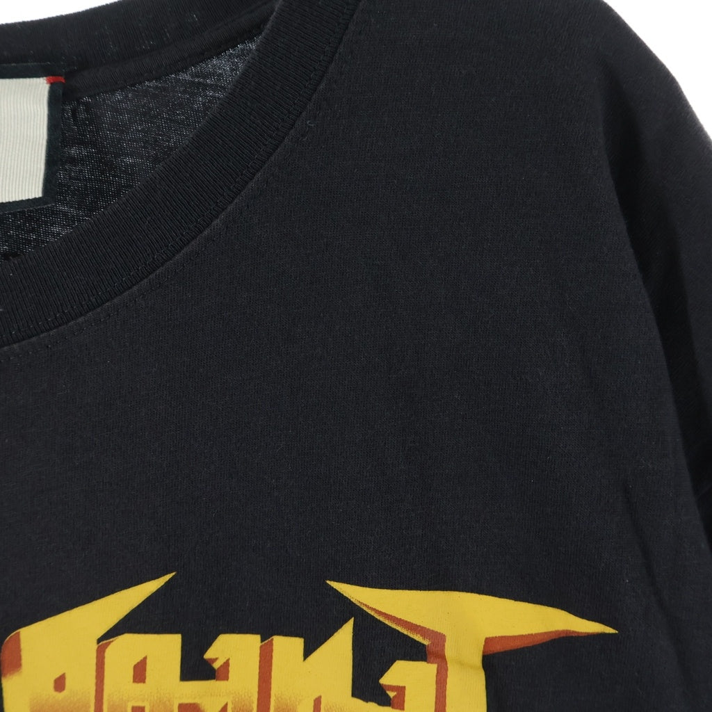 GUCCI(グッチ) 19SS メタルプリント クルーネック半袖Tシャツカットソー ブラック 493117-XJAKE