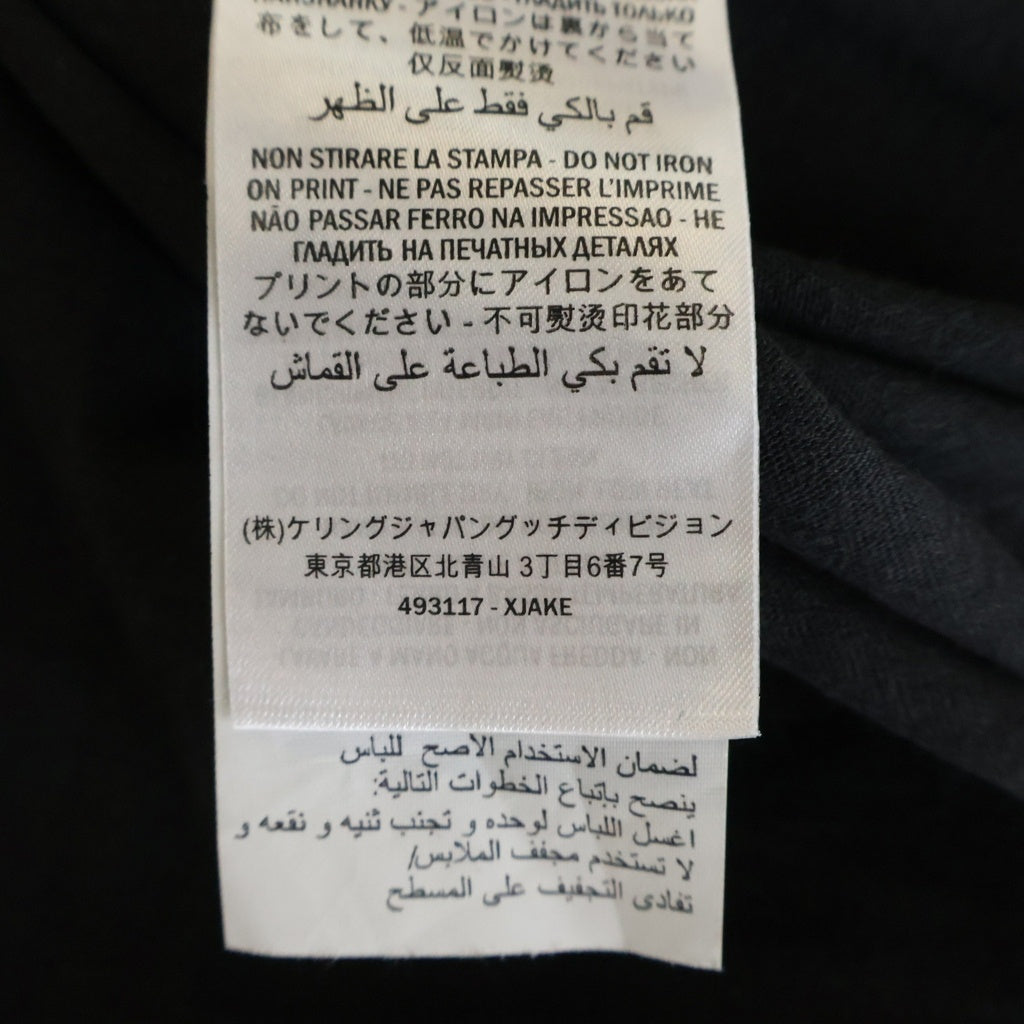 GUCCI(グッチ) 19SS メタルプリント クルーネック半袖Tシャツカットソー ブラック 493117-XJAKE