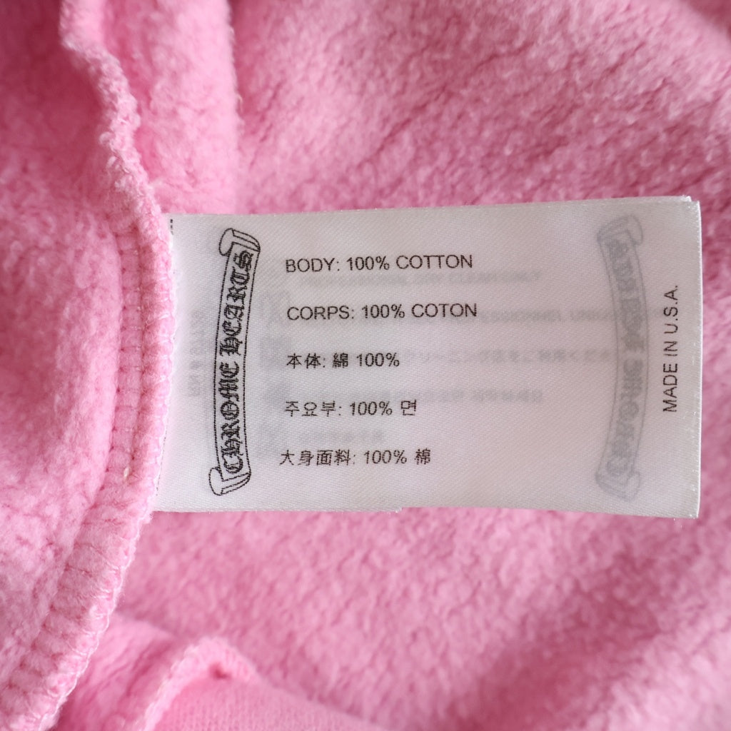 CHROME HEARTS(クロムハーツ) PULLOVER HOODIE Tバー プルオーバースウェットパーカー フーディー ピンク
