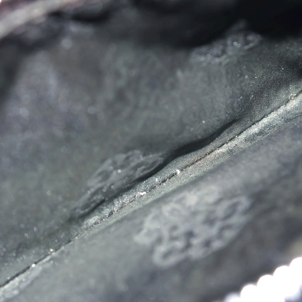 CHROME HEARTS(クロムハーツ) REC F ZIP ピラミッドプラス ラウンドファスナー レザーウォレット 長財布 ブラック/シルバー