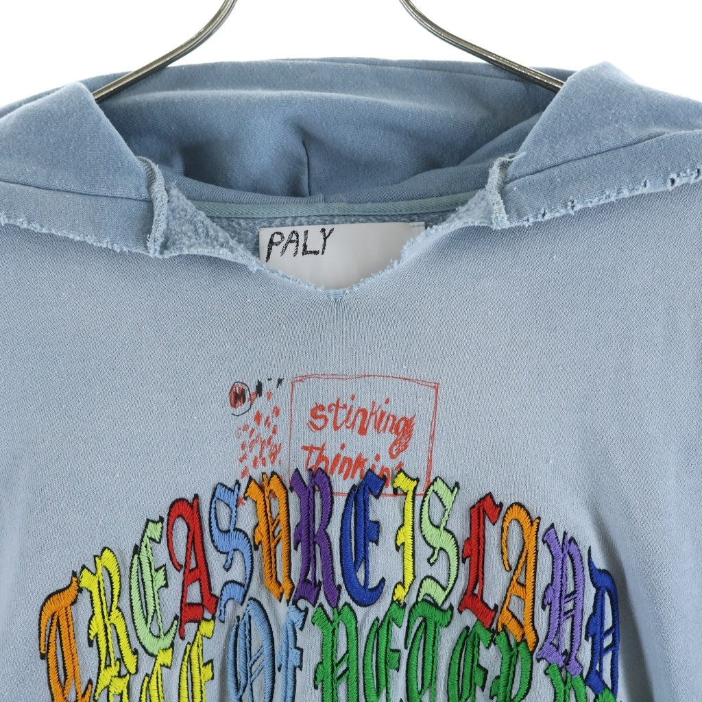 Paly Hollywood(パリーハリウッド) 26SS BOBBY DRISCOLL HOODED SWEATSHIRT ボビー ドリスコール プルオーバー長袖スウェットパーカー フーディ ブルー