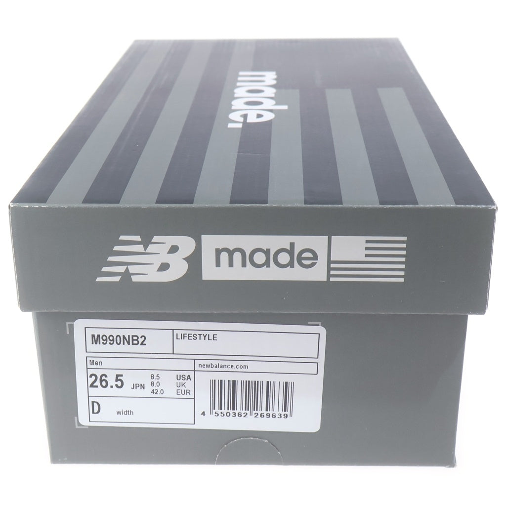 New Balance(ニューバランス) Made In US 990 V2 ローカットスニーカー ネイビー M990NB2